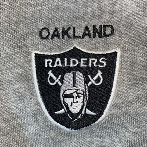 ANTIGUA Oakland Raider’s embroidered vintage polo short sleeve heather size XL